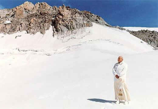 San Giovanni Paolo II sciatore